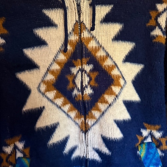 Artesanias Tuntaquimba Ecuadorian Southwest Wool Jacket Size Medium - Picture 5 of 10